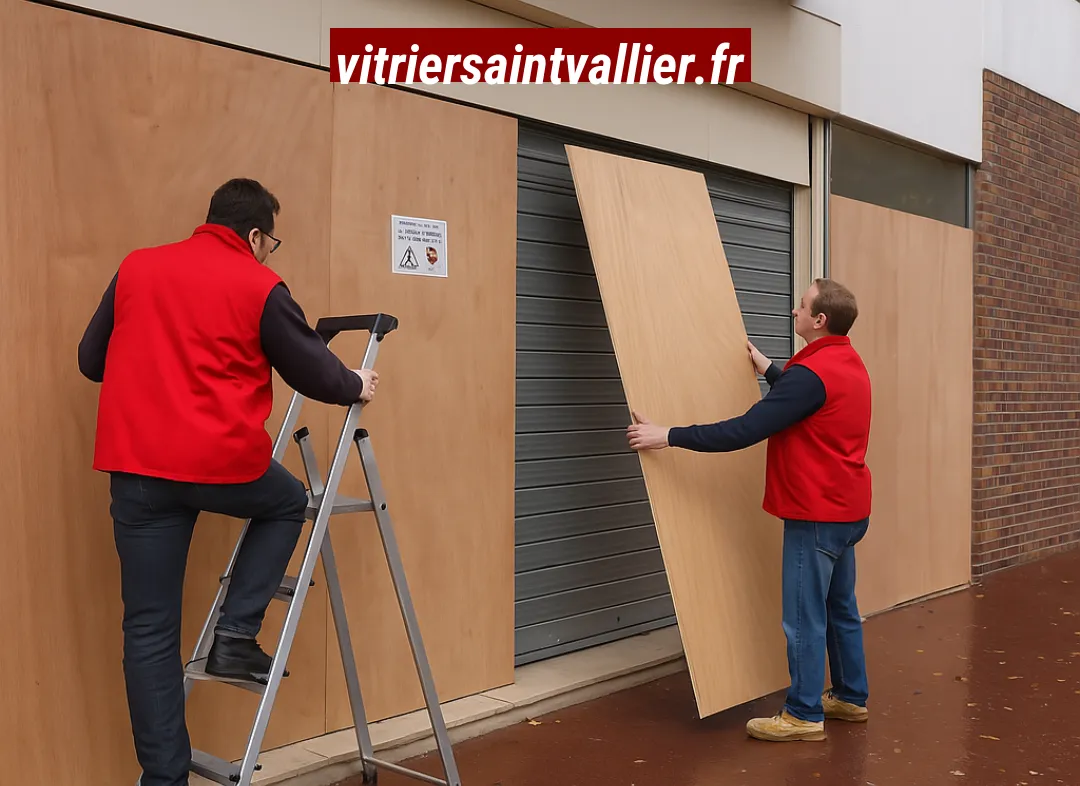 Mise en sécurité fermeture provisoire Saint-Vallier
